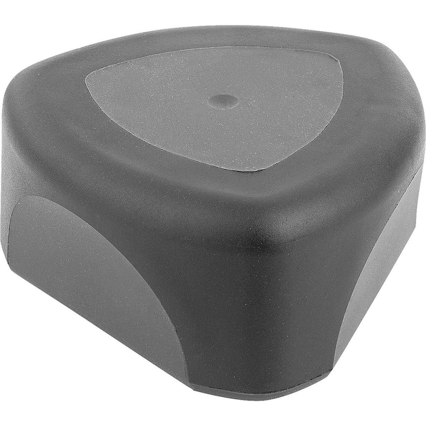 Triangular Grip Ergonomic D=M08 D1=53, 8 H=41, Form:K Plastic, Black, Dual Component, Comp:Stainless